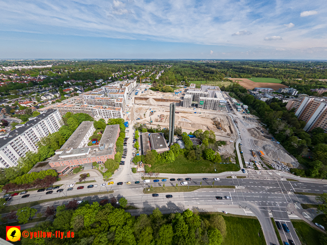 09.05.2023 - Baustelle Alexisquartier und Pandion Verde in Neuperlach